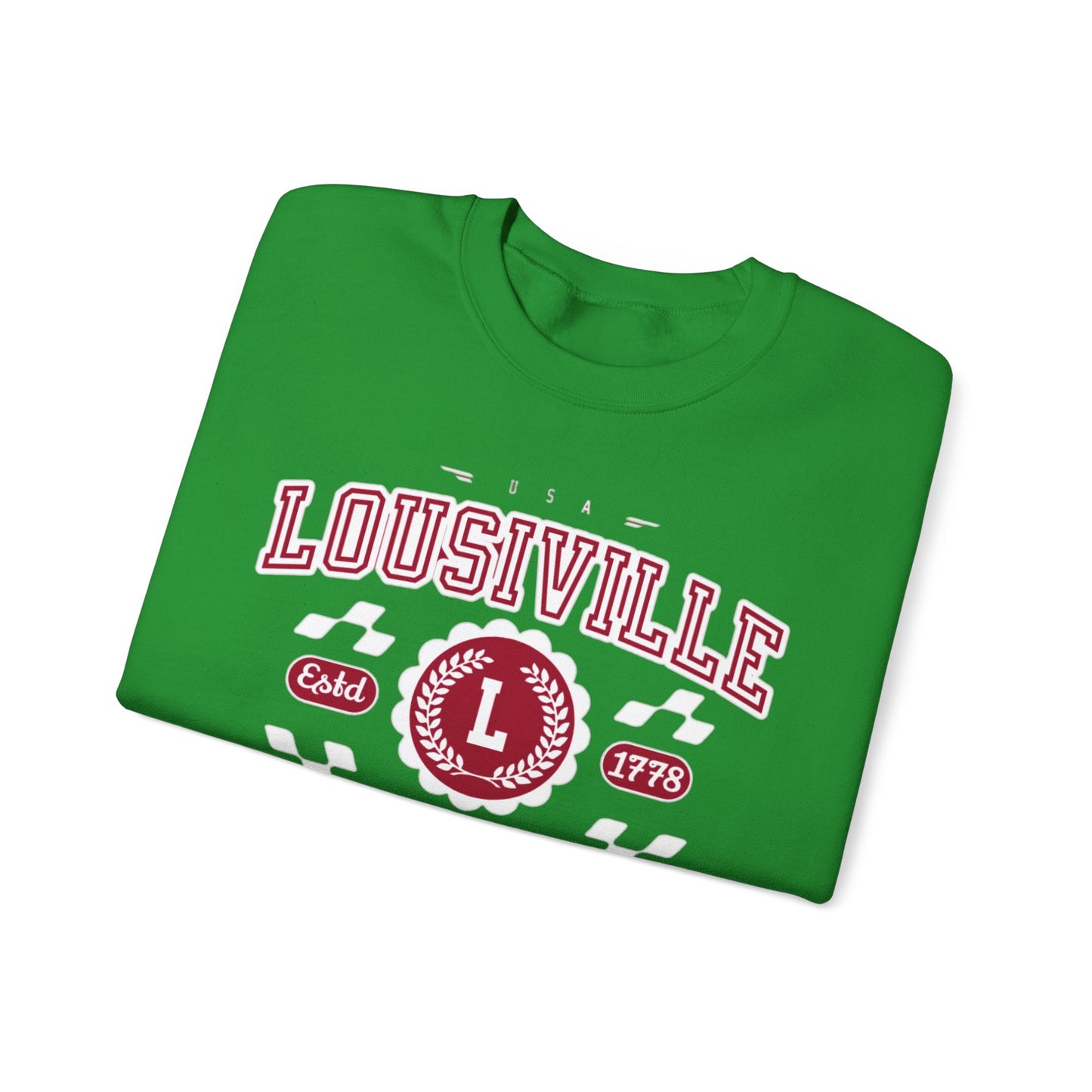 Vintage Louisville Kentucky KY Athletic Sports Design varsity pullover sweater  Crewneck Sweatshirt