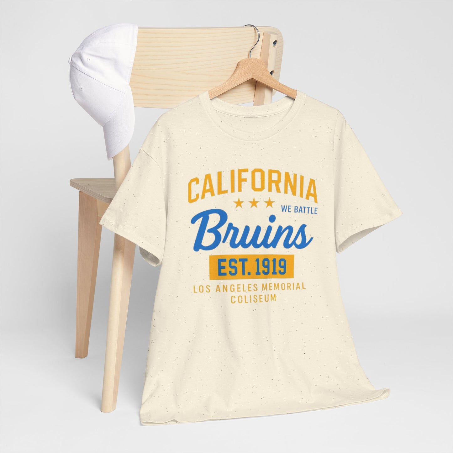 California Bruins Heavy Cotton Tee, Comfortable Unisex T-shirt, Perfect for Game Day, Sports Fans, Casual Wear, Gift Idea