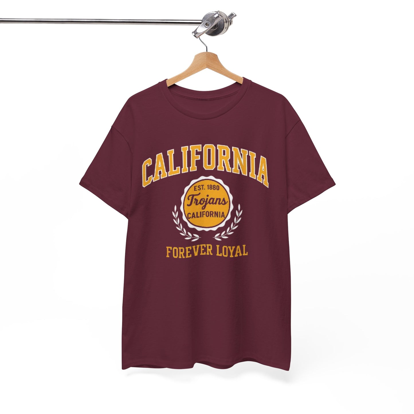 California Trojans Unisex Heavy Cotton Tee, Casual Wear, Sports Fan Apparel, College Pride, Gift for Graduates, Year-Round Comfort