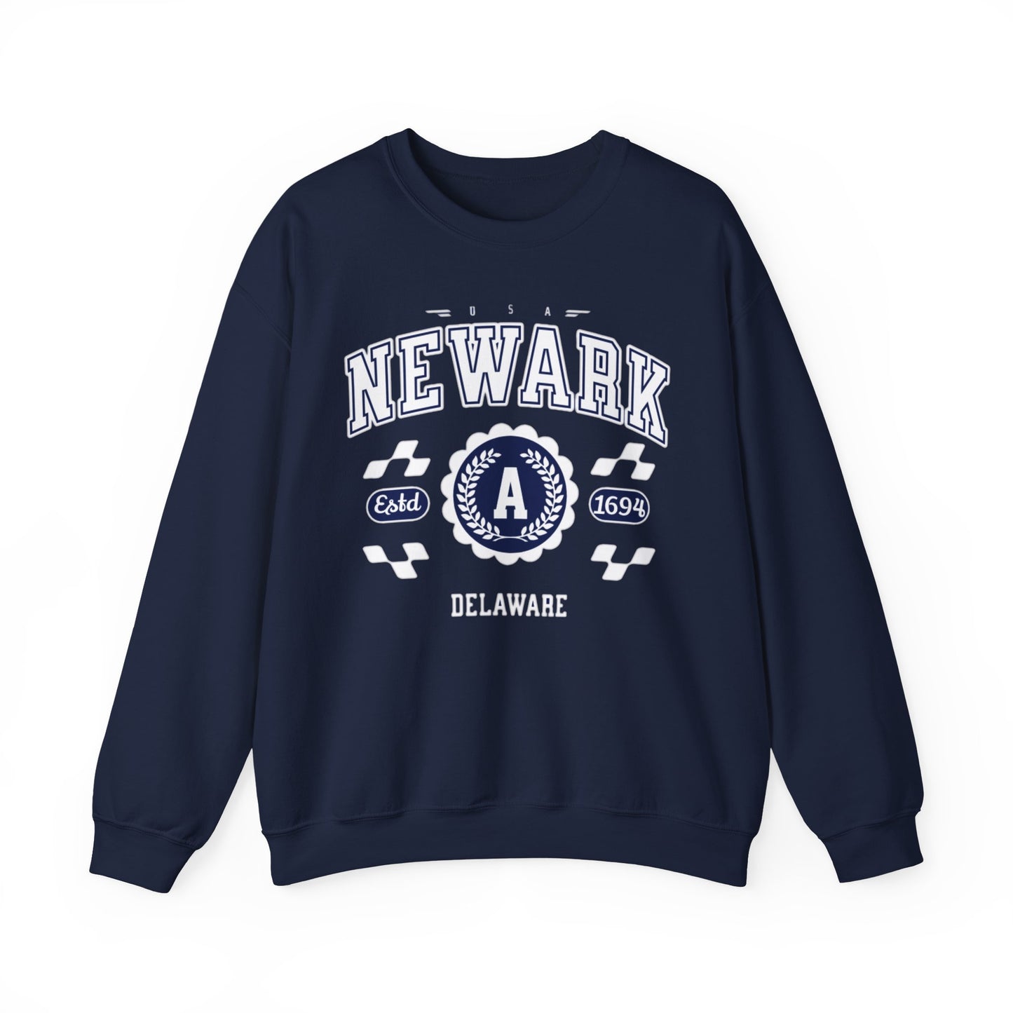 Vintage Newark Delaware Athletic Sports Design varsity pullover sweater Crewneck Sweatshirt