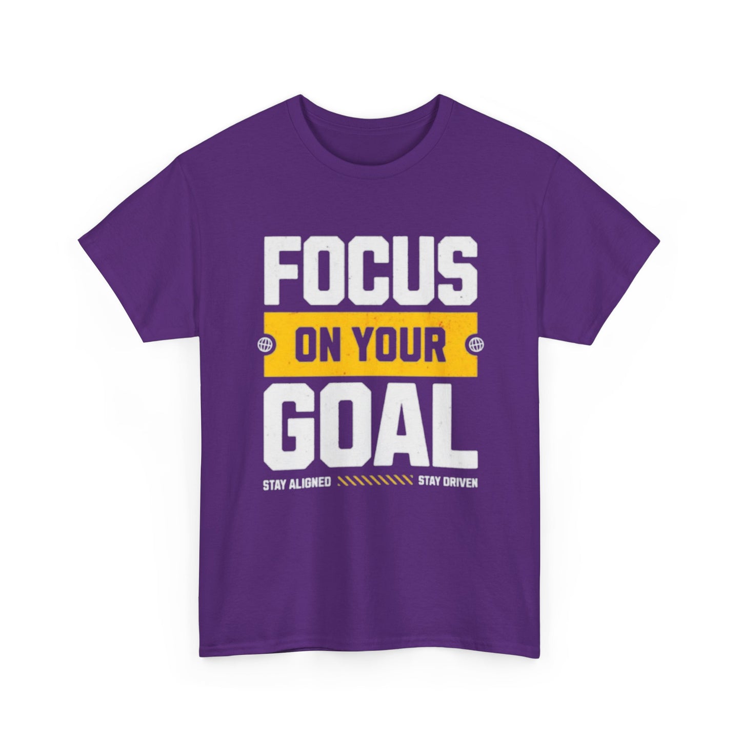 Focus on Your Goal Inspirational Gym T-Shirt – Stay Driven, Stay Strong tee