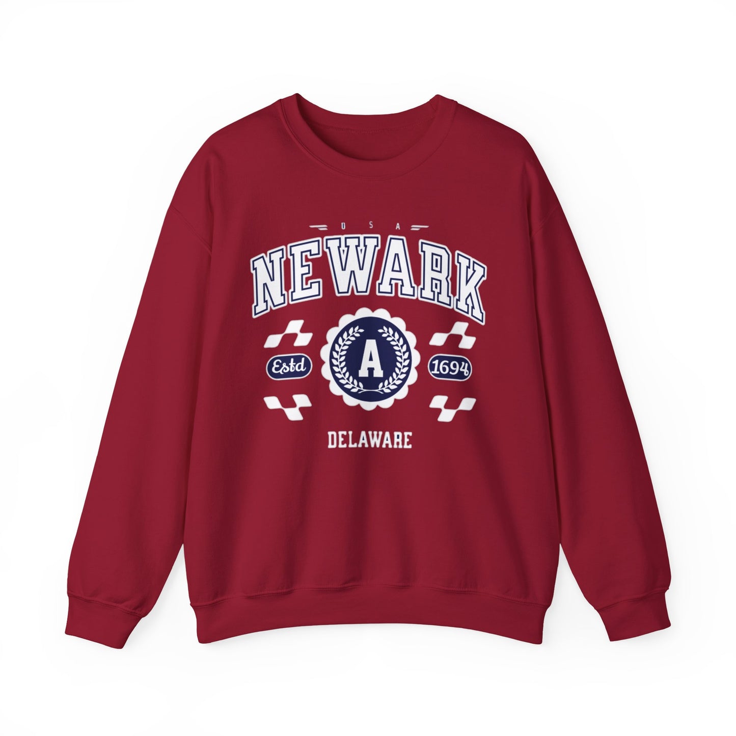Vintage Newark Delaware Athletic Sports Design varsity pullover sweater Crewneck Sweatshirt