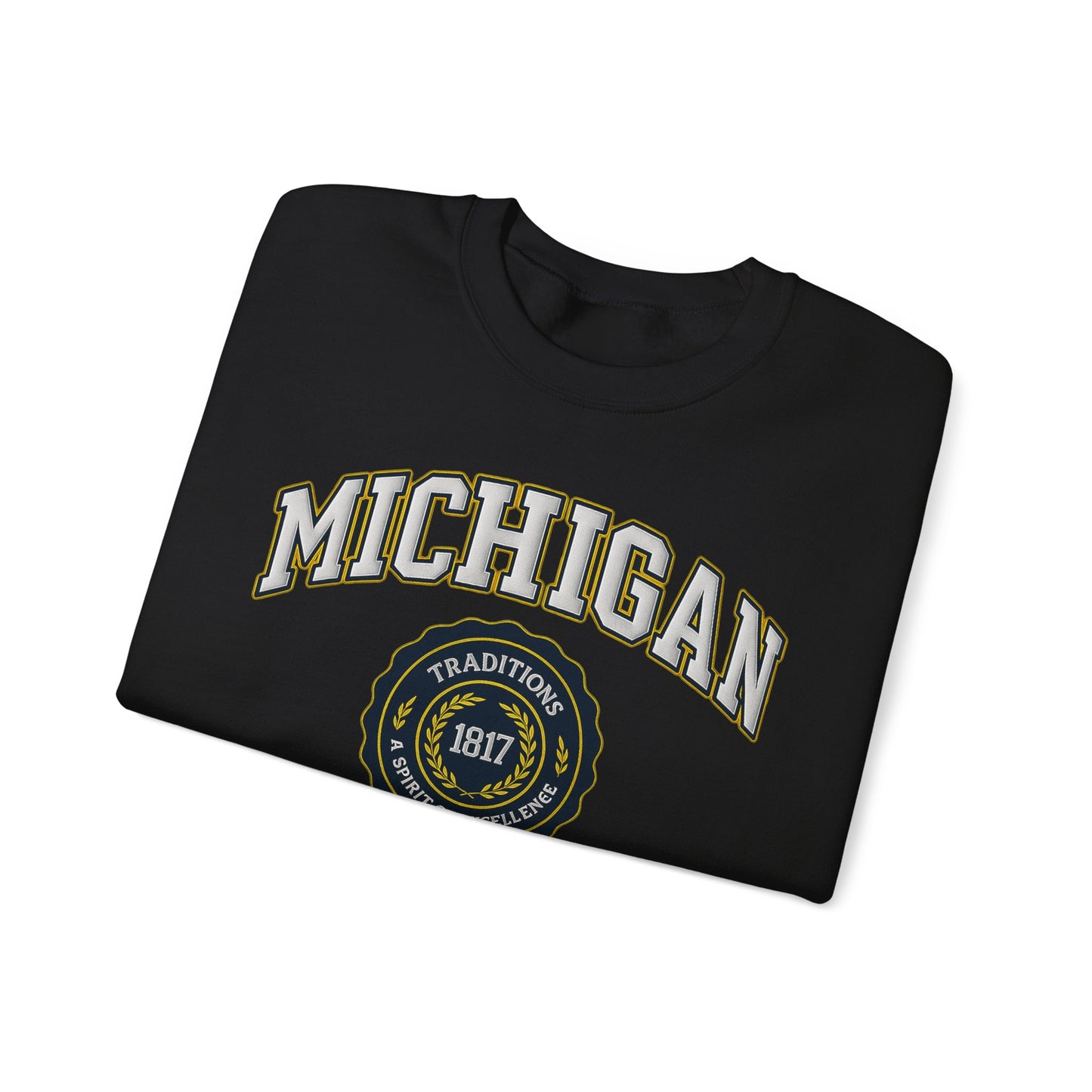 Michigan Wolverines Crewneck Sweatshirt - College Spirit Wear, Unisex Apparel, Game Day Outfit, Gift for Alumni, School Pride Clothing