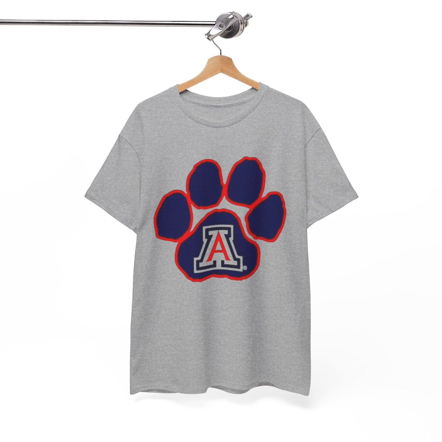 Urban Legend Arizona Wild Paw White T-Shirt | Blue and Red College Streetwear for Game Day