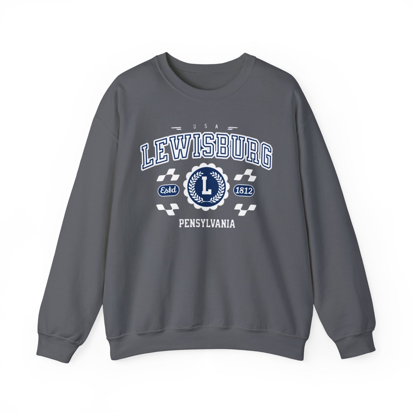 Vintage Lewisburgh Pennsilvania Athletic Sports Design varsity pullover sweater  Crewneck Sweatshirt