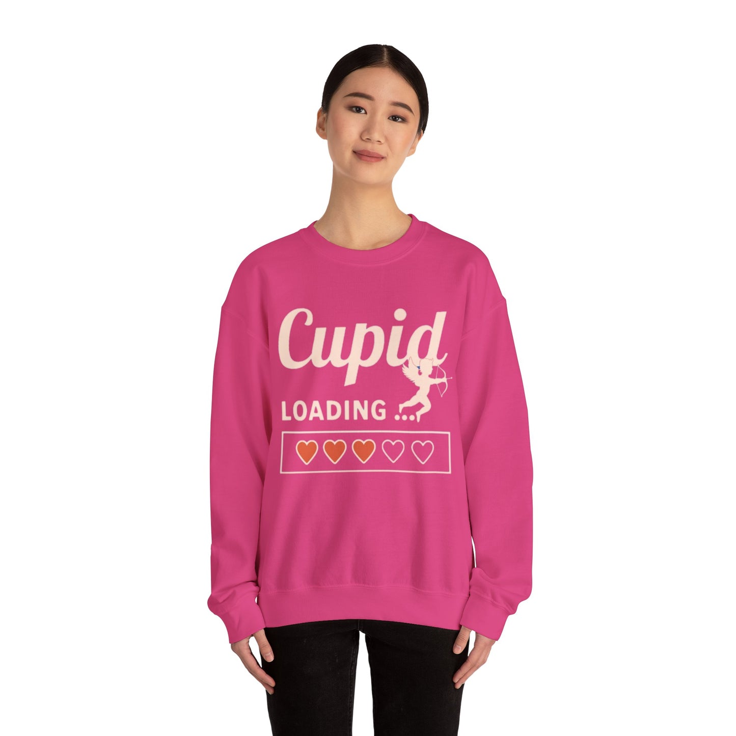 Funny  Valentine's Day Shirt College  Cupid Loading Crewneck Sweatshirt  Cute Love Sweater  Hoodie