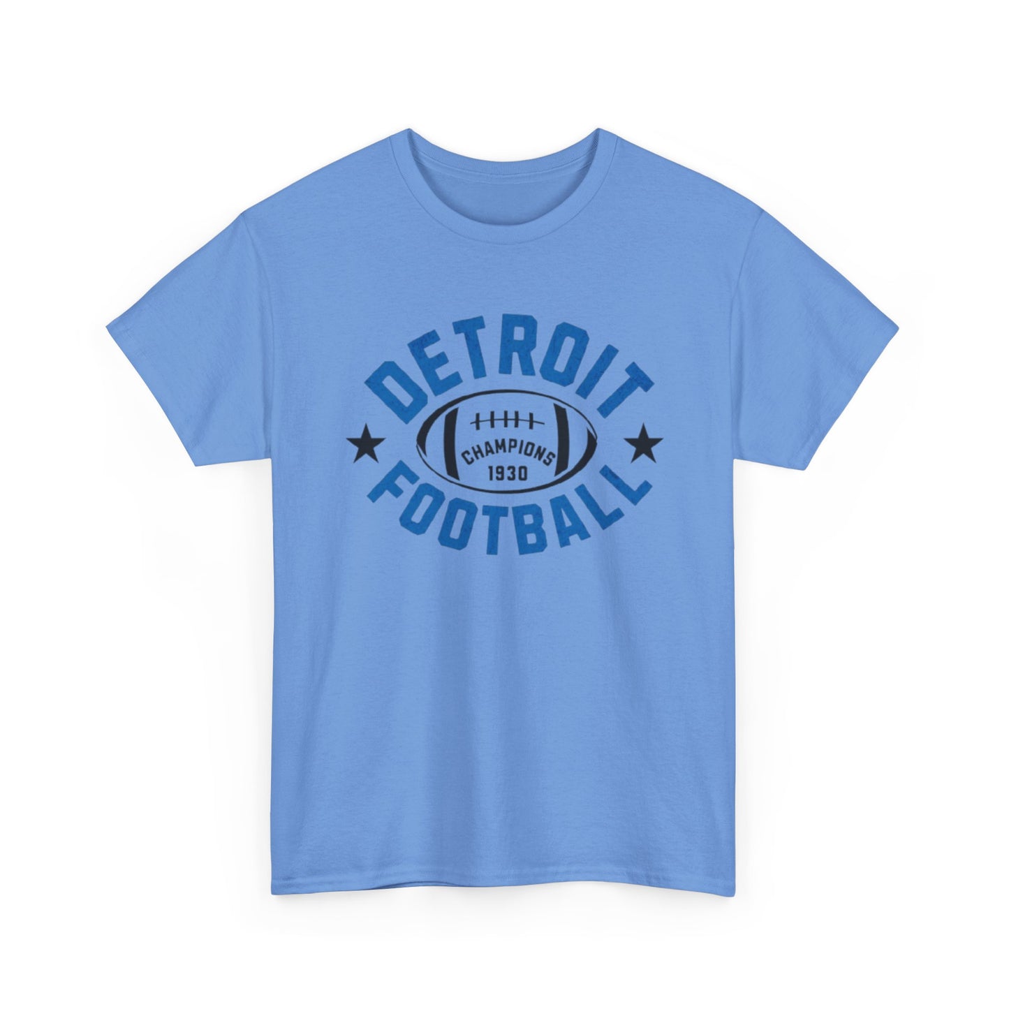 Athletic Vintage  Detroit Football Cotton Tee Sports Team Fan t-shirt