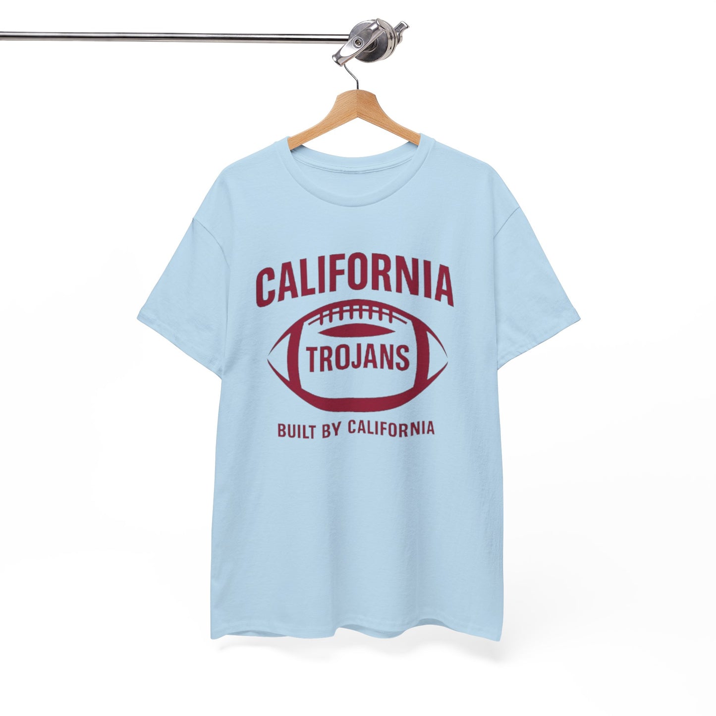 California Trojans Unisex Heavy Cotton Tee, Casual College T-Shirt, Sports Apparel, Gift for Fans, Game Day Outfit, Alumni Merchandise