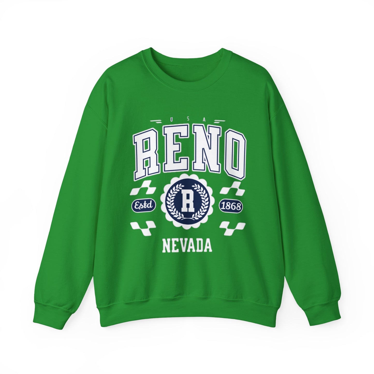 Vintage Reno Nevada Vintage Athletic Sports Design varsity pullover sweater  Crewneck Sweatshirt