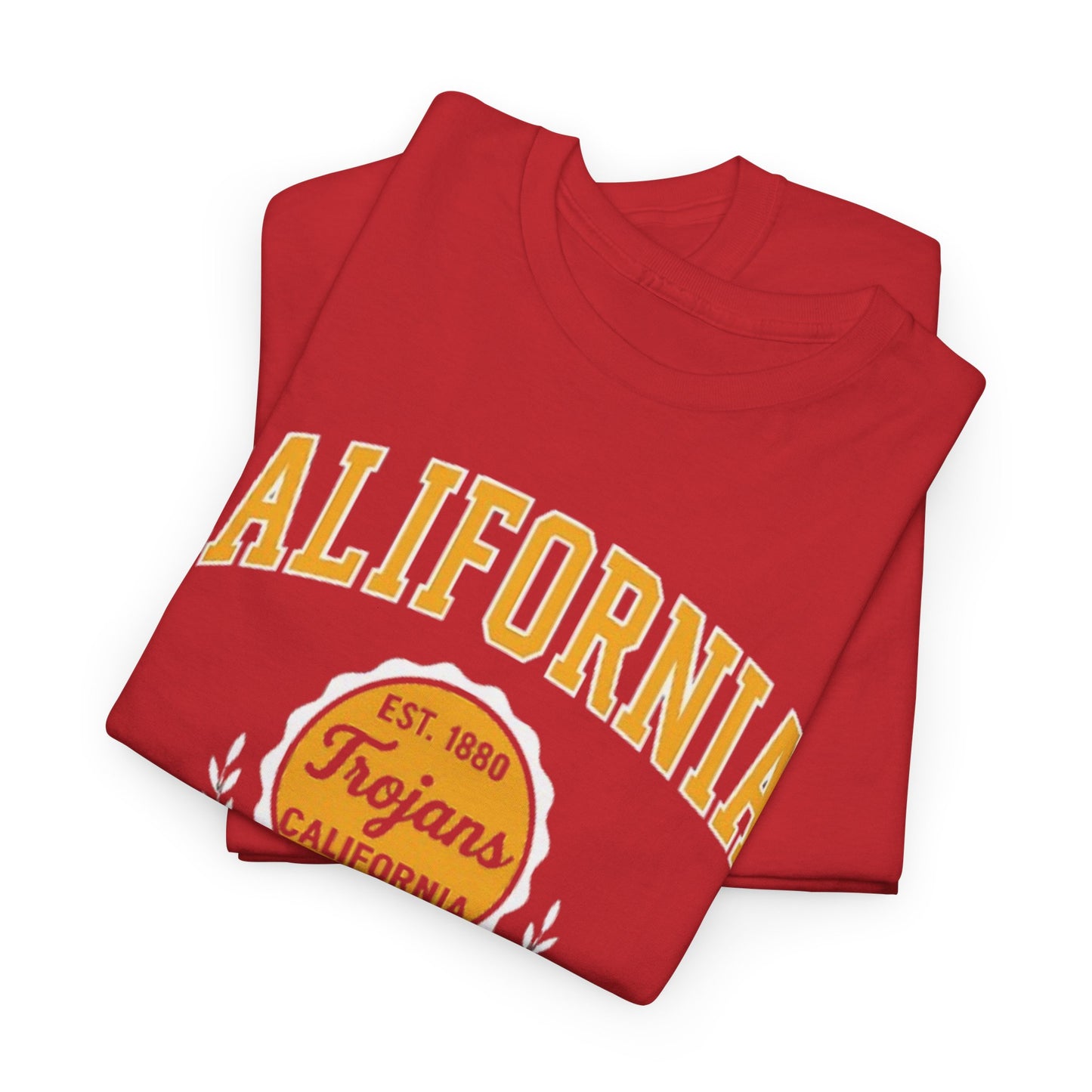 California Trojans Unisex Heavy Cotton Tee, Casual Wear, Sports Fan Apparel, College Pride, Gift for Graduates, Year-Round Comfort