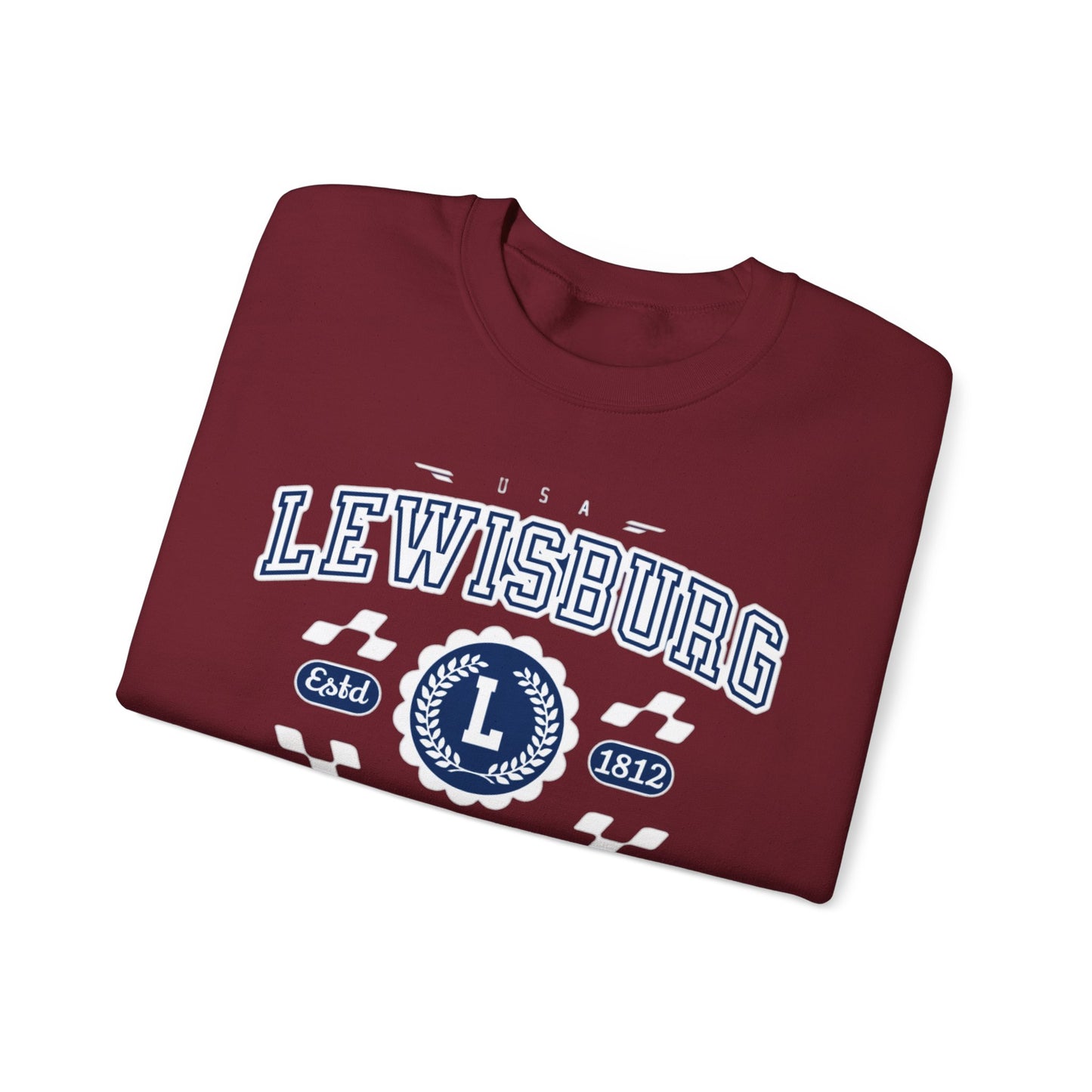 Vintage Lewisburgh Pennsilvania Athletic Sports Design varsity pullover sweater  Crewneck Sweatshirt