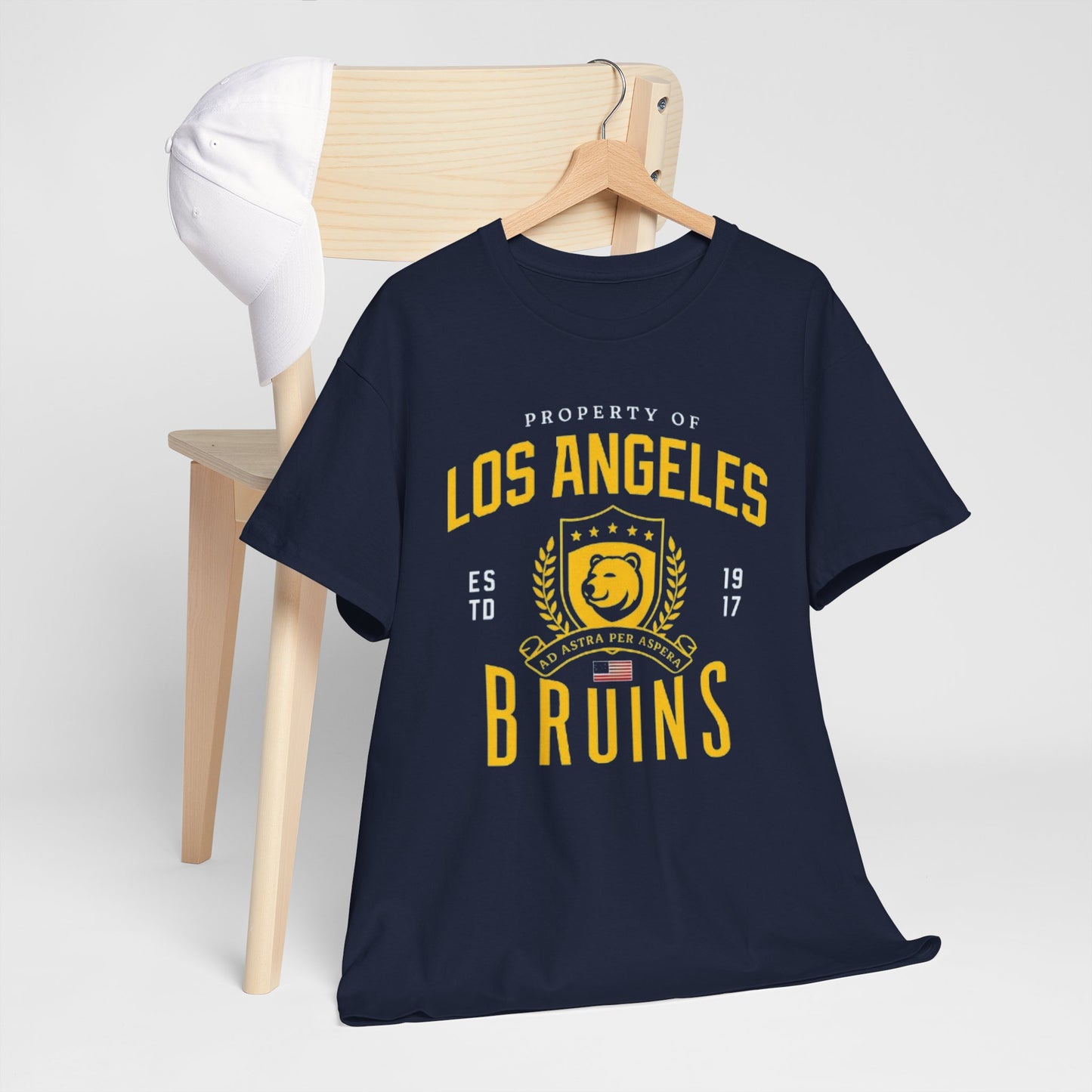 Vintage Los Angeles Bruins Tee - Unisex Heavy Cotton T-Shirt, Sports Apparel, Retro Graphic Tee, Casual Wear, Gift for Fans