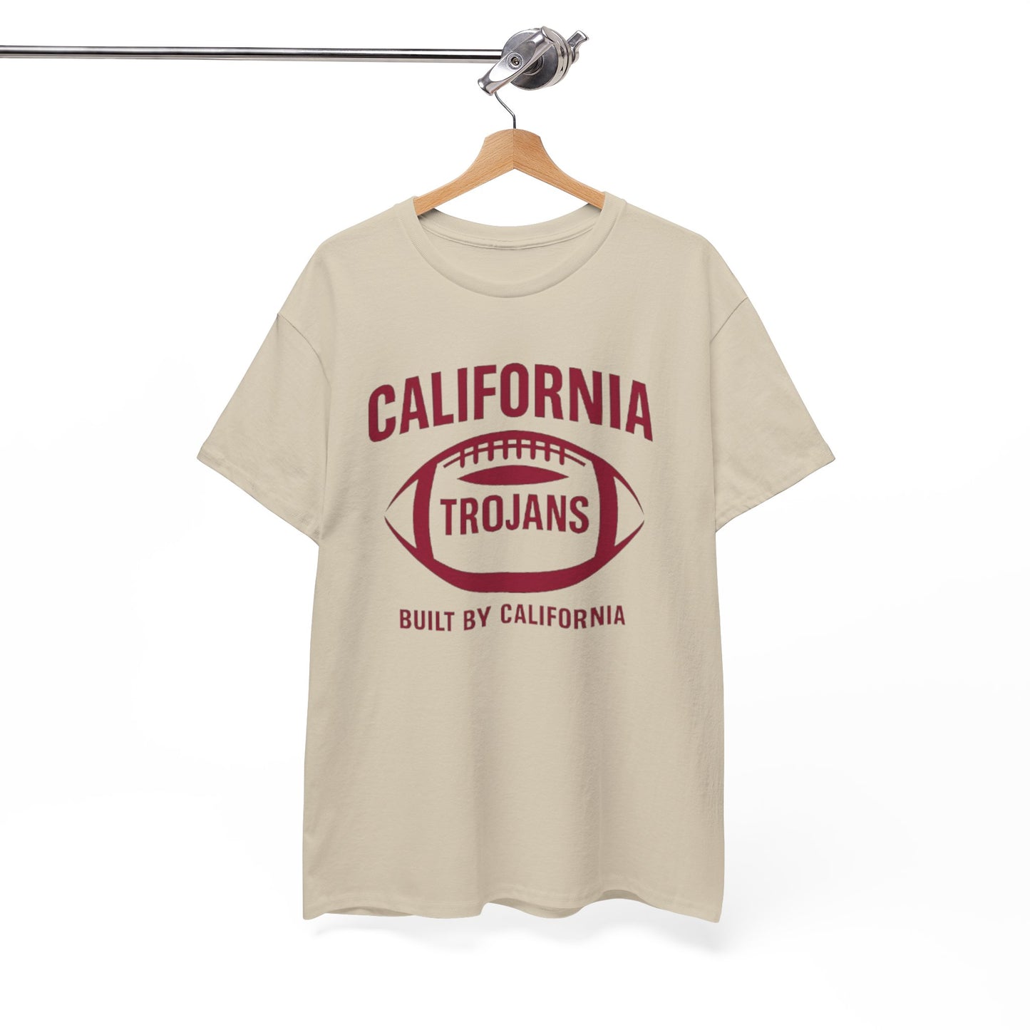 California Trojans Unisex Heavy Cotton Tee, Casual College T-Shirt, Sports Apparel, Gift for Fans, Game Day Outfit, Alumni Merchandise