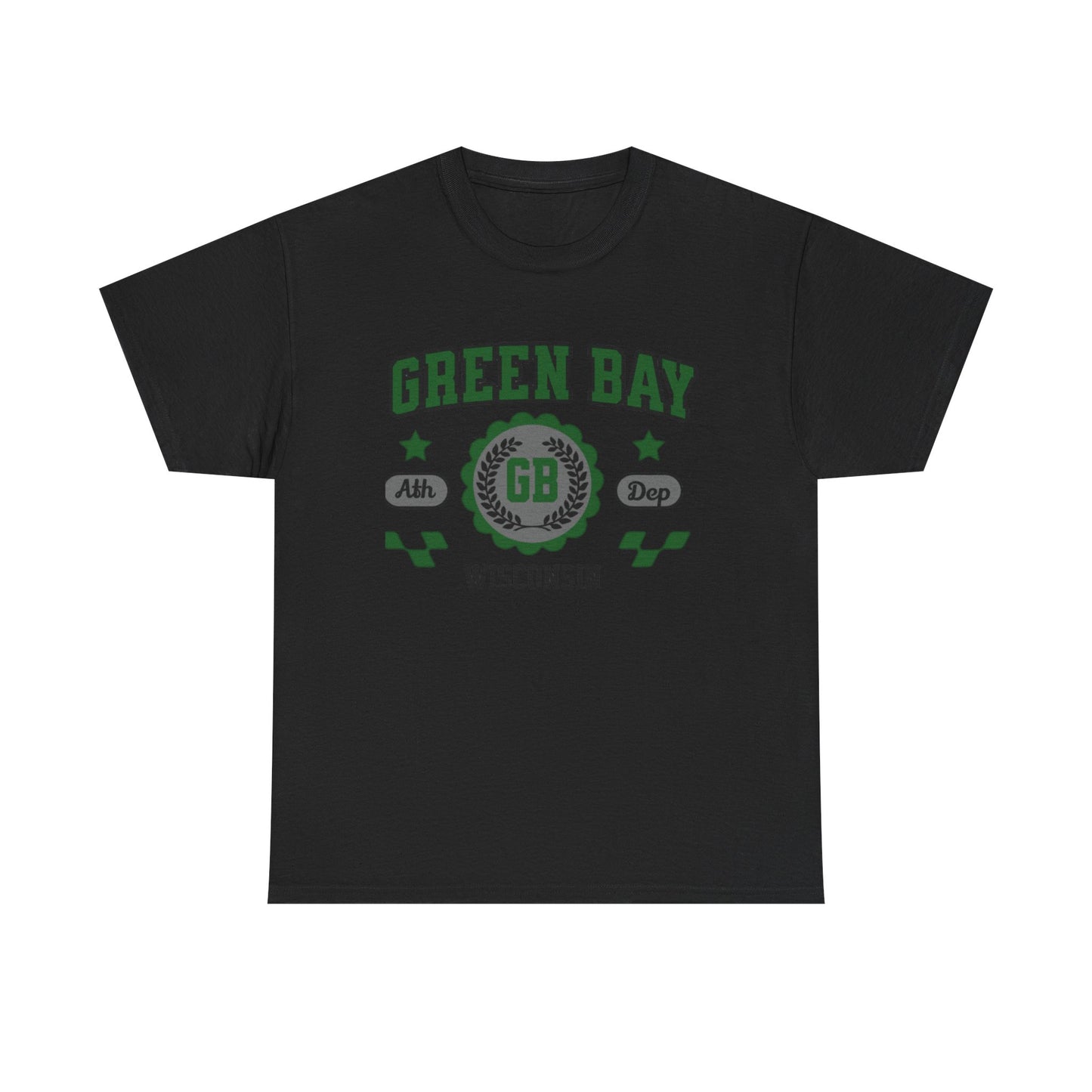 Wisconsin Green Bay  t-shirt Vintage Athletic Sports Design  Cotton Tee