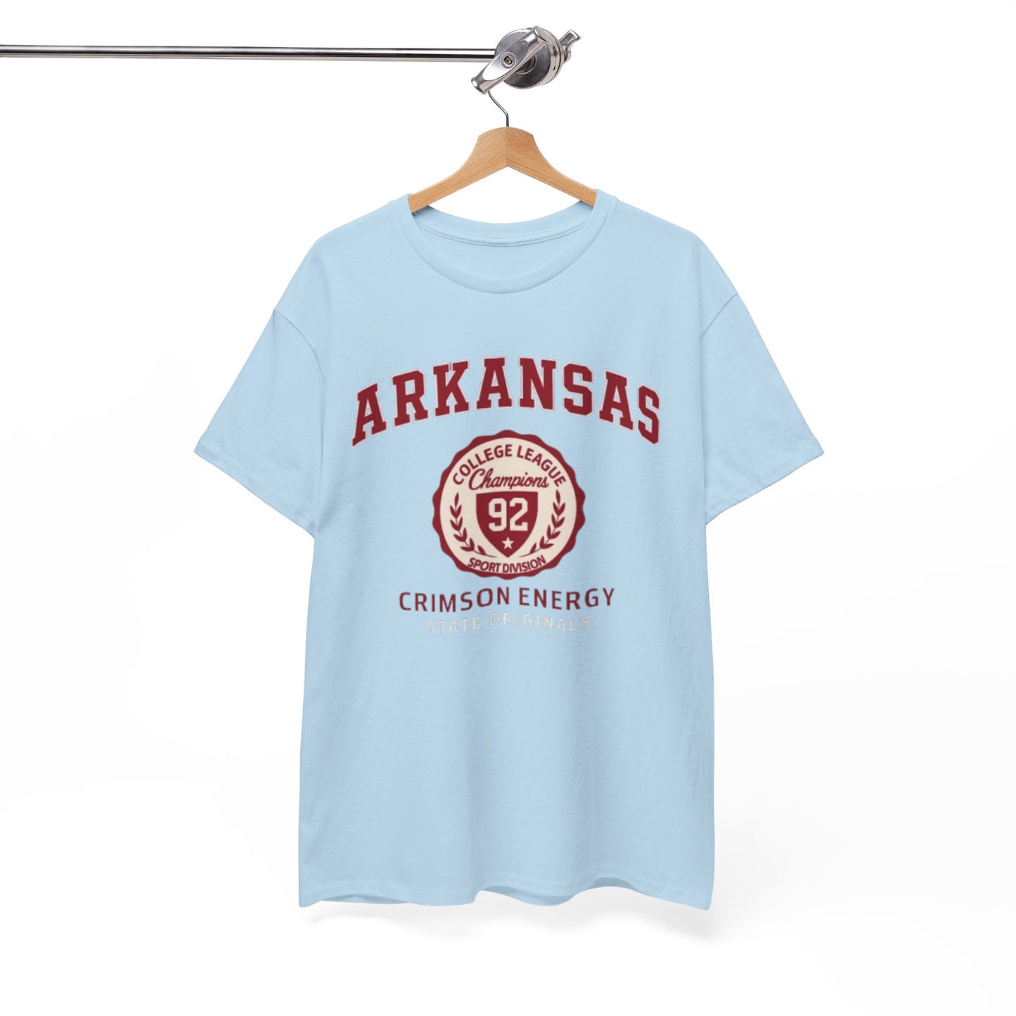 Arkansas Crimson Energy Vintage College T-Shirt – Unisex Cotton Tee for Game Day, Casual Wear and Gift Inspiration
