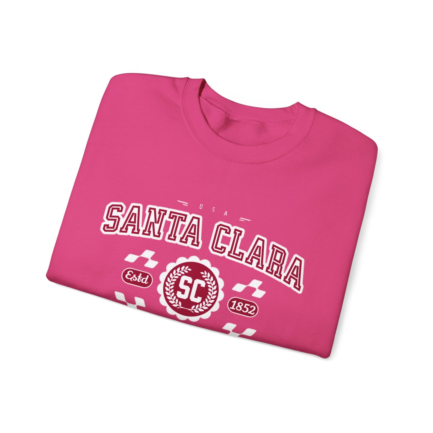 Vintage Santa Clara California Athletic Sports Design varsity pullover sweater Crewneck Sweatshirt