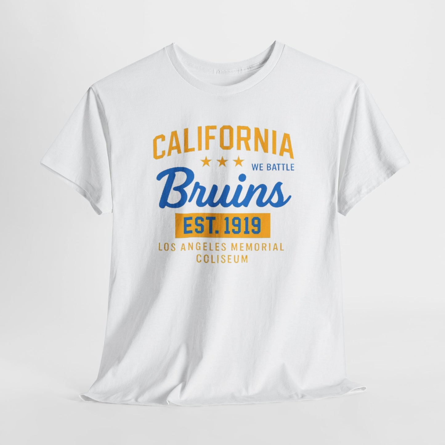 California Bruins Heavy Cotton Tee, Comfortable Unisex T-shirt, Perfect for Game Day, Sports Fans, Casual Wear, Gift Idea