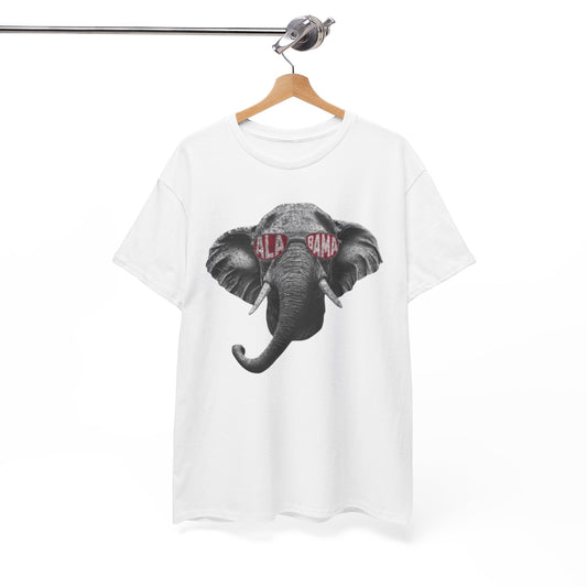 Urban Legend Alabama Game Day Elephant Shades White Unisex T-Shirt
