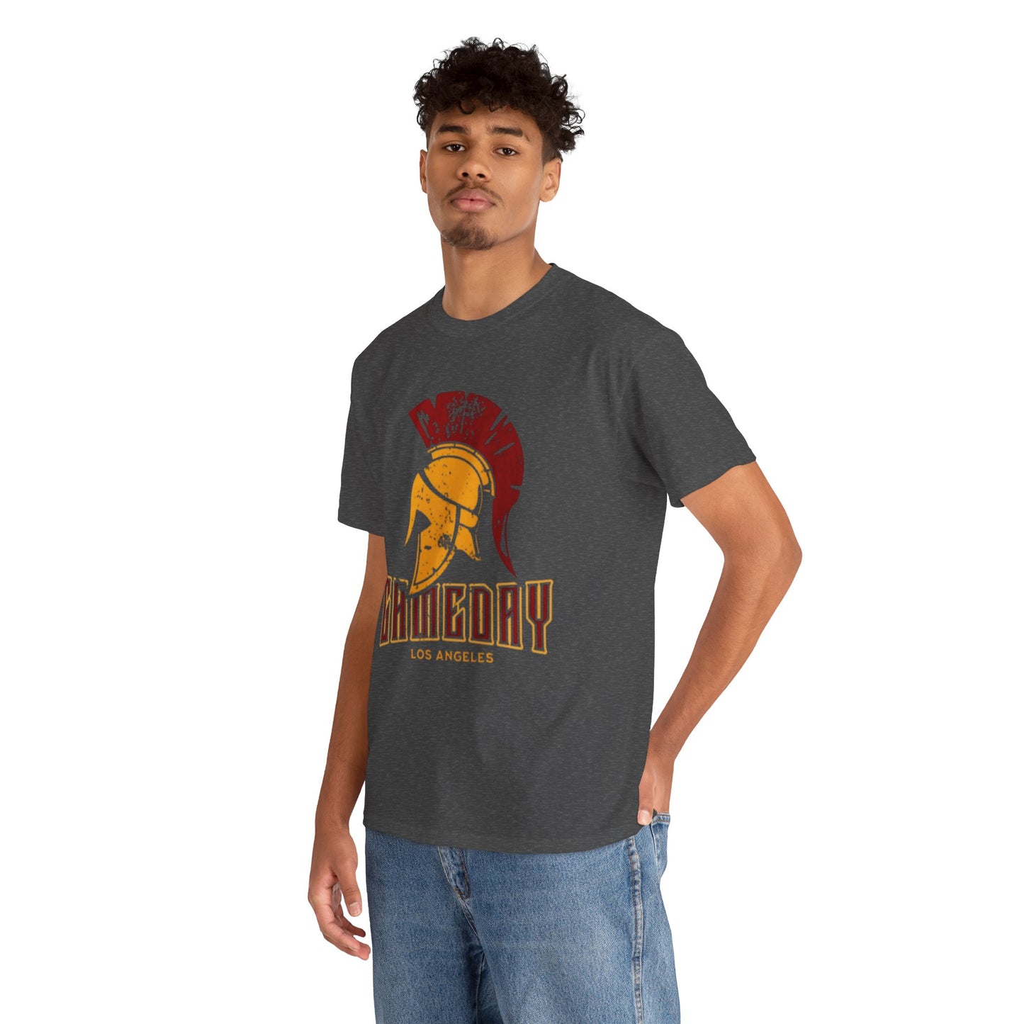 Gameday California Trojans Heavy Cotton Tee, Sports T-Shirt, Game Day Shirt, Los Angeles Tee, Casual Men’s and Women’s Apparel, Comfortable Team Wear