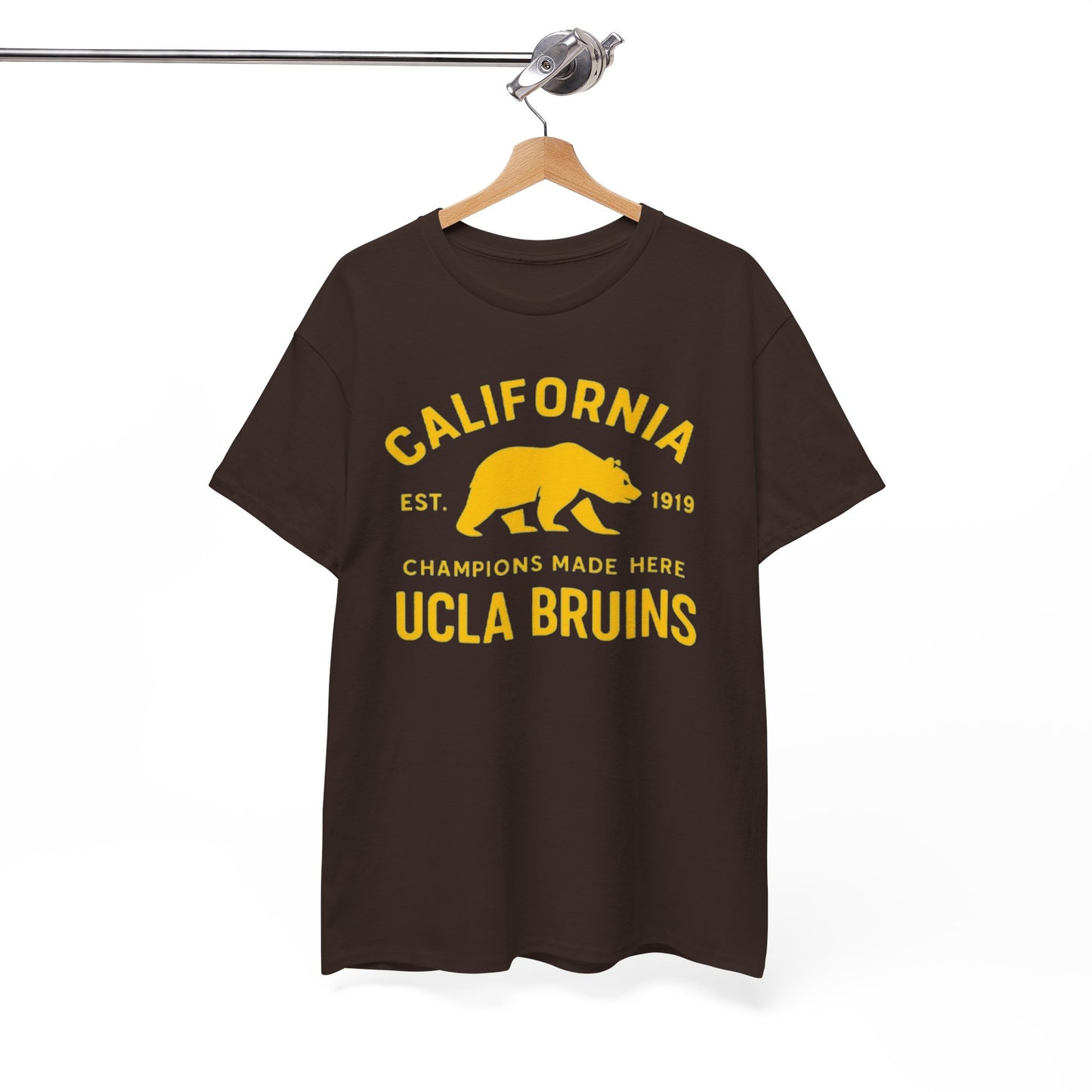 California Bruins Unisex Heavy Cotton Tee, Vintage Spirit Shirt, Eco-Friendly Apparel, College Fan Gear, Casual Sports Tee
