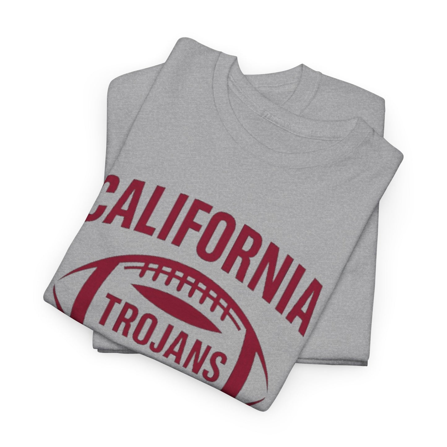 California Trojans Unisex Heavy Cotton Tee, Casual College T-Shirt, Sports Apparel, Gift for Fans, Game Day Outfit, Alumni Merchandise