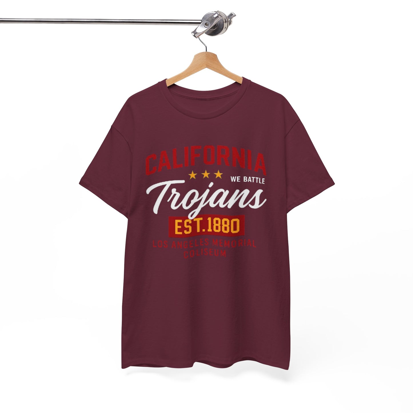 Urban Legend California Trojans Unisex Heavy Cotton Tee | College Spirit Wear, Casual T-Shirt, School Apparel