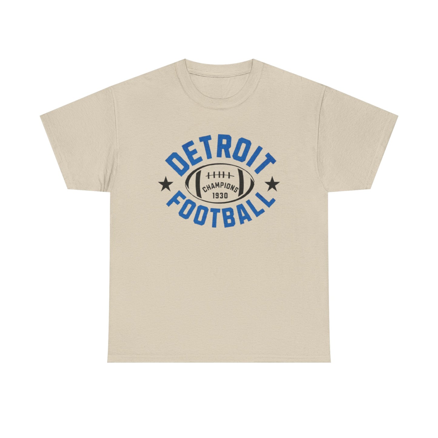 Athletic Vintage  Detroit Football Cotton Tee Sports Team Fan t-shirt