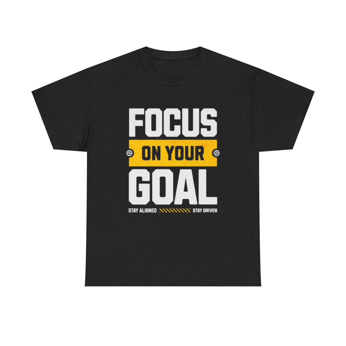 Focus on Your Goal Inspirational Gym T-Shirt – Stay Driven, Stay Strong tee