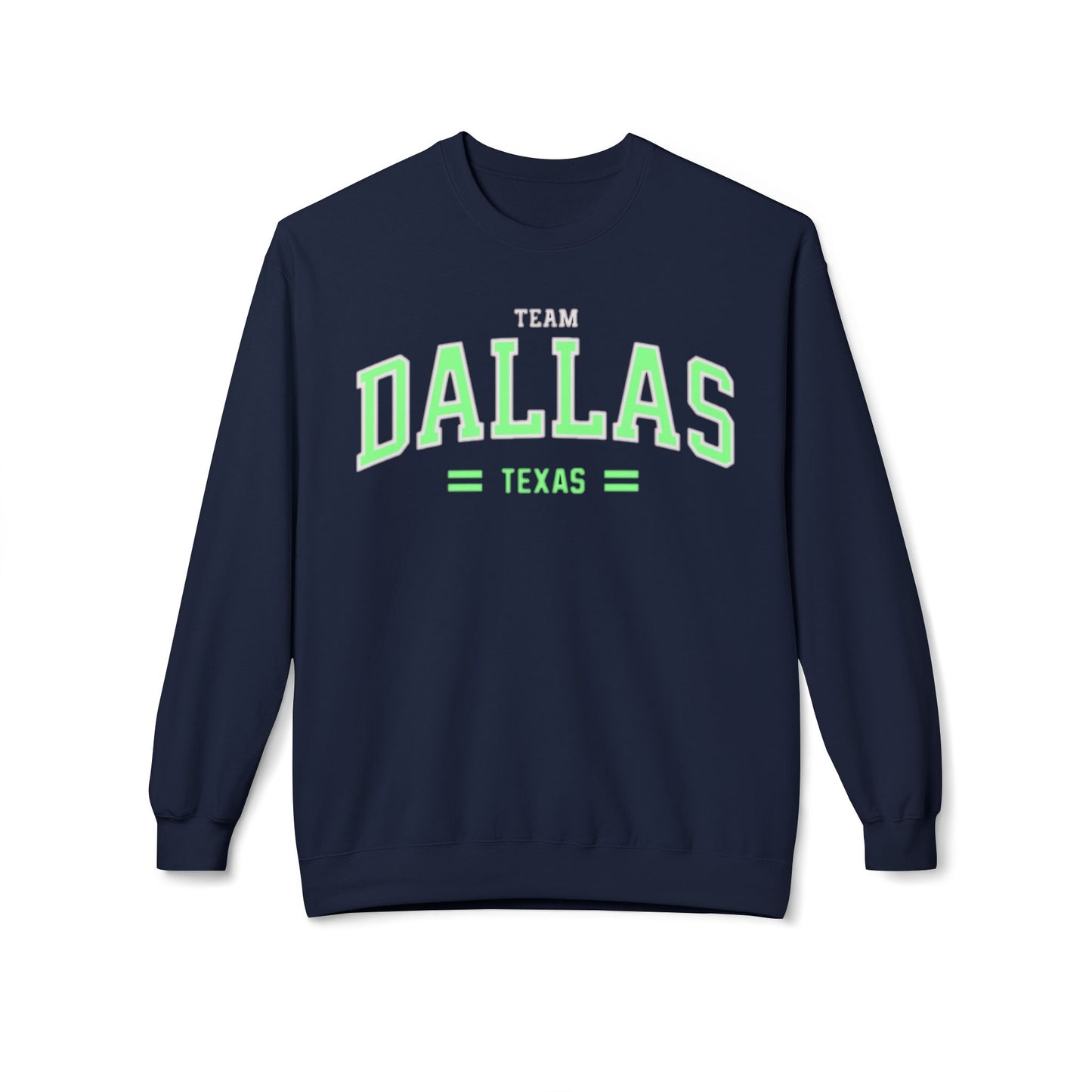 Varsity Dallas Texas Adult Unisex Crewneck vintage style Sweatshirt