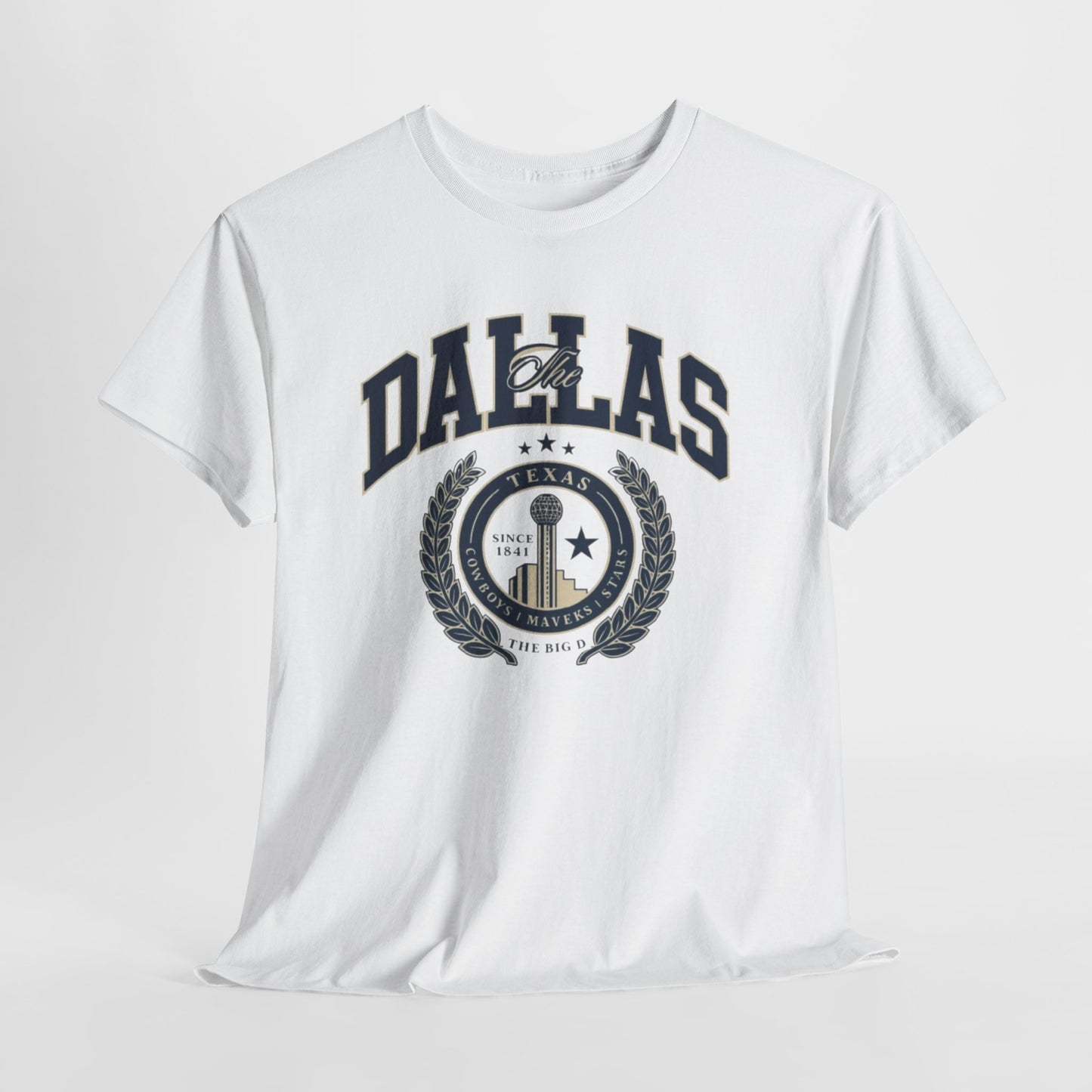 Dallas Heritage Unisex Heavy Cotton Tee, Dallas T-Shirt, Casual Wear, Souvenir Shirt, Vintage Tee, Gift for Texas Lovers