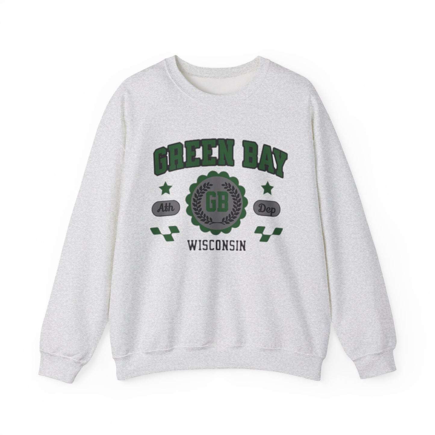 Wisconsin Green Bay  Vintage Athletic Sports Design Crewneck Sweatshirt