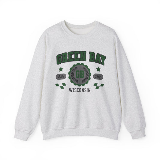 Wisconsin Green Bay  Vintage Athletic Sports Design Crewneck Sweatshirt