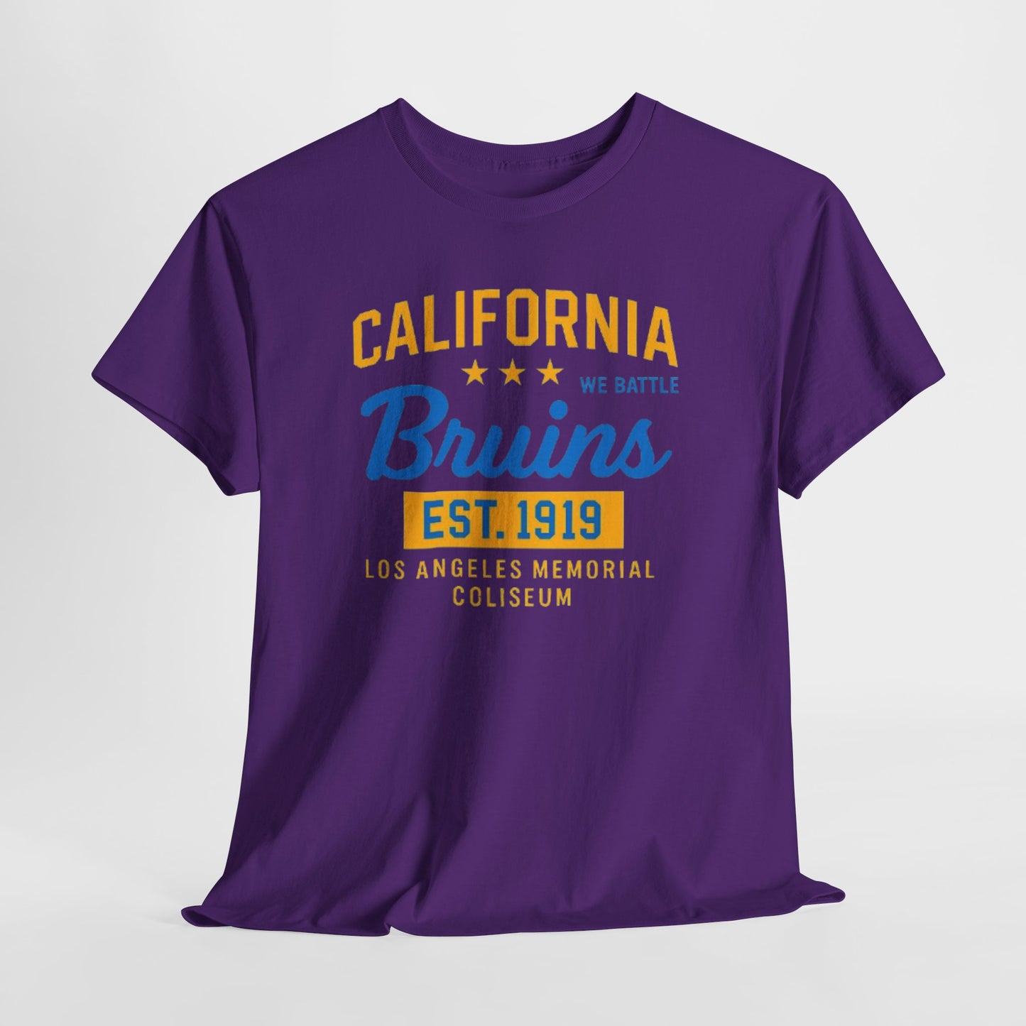 California Bruins Heavy Cotton Tee, Comfortable Unisex T-shirt, Perfect for Game Day, Sports Fans, Casual Wear, Gift Idea