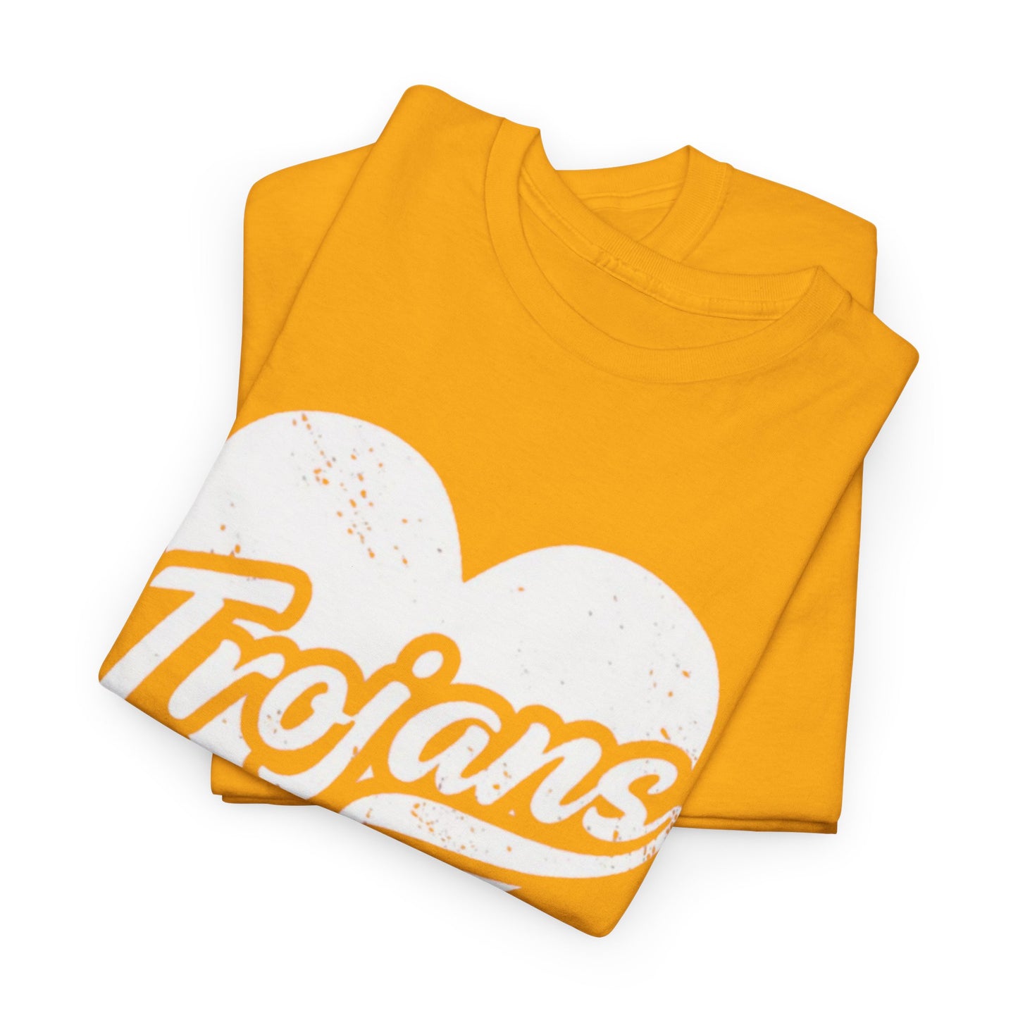 Unisex California Trojans Heart Tee - Casual Style, Sports Lovers Apparel, Sports Fan Gift, Everyday Wear, College Spirit Shirt, Team Pride Top