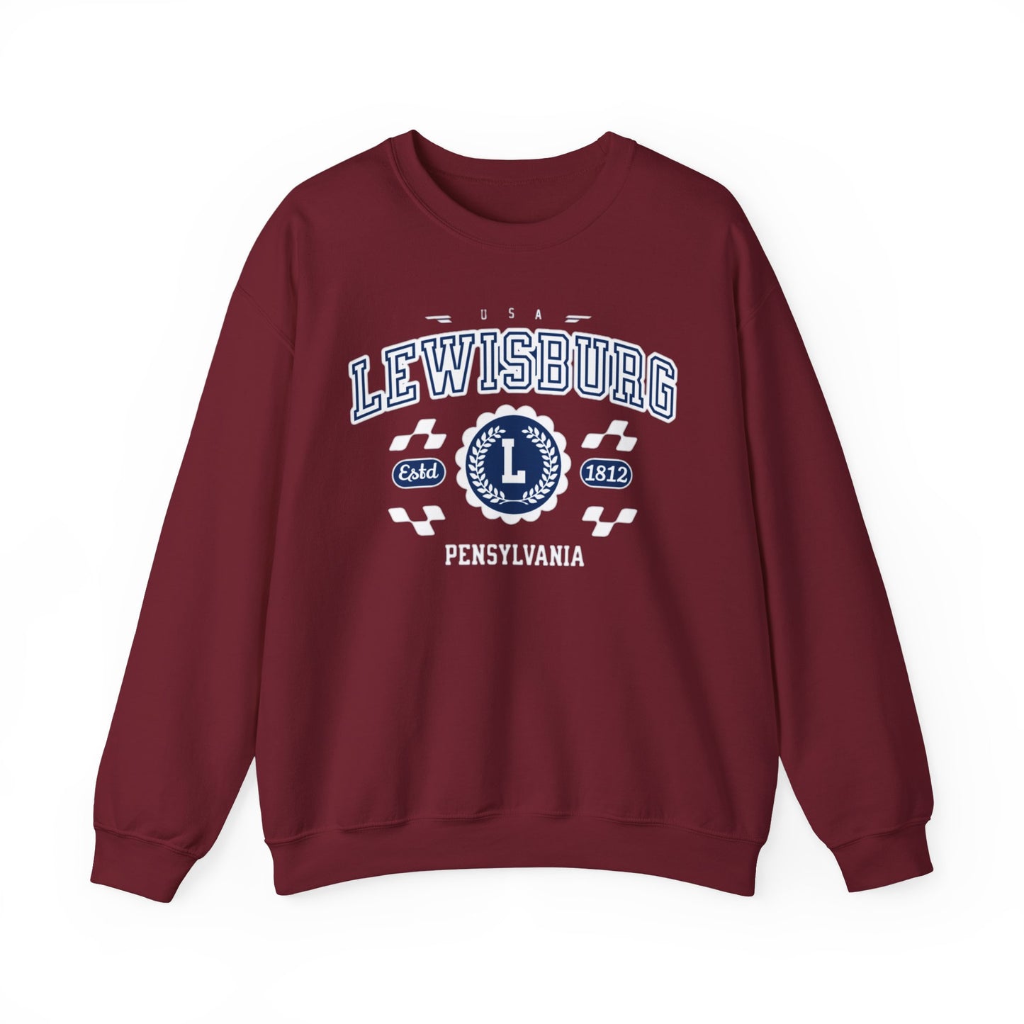 Vintage Lewisburgh Pennsilvania Athletic Sports Design varsity pullover sweater  Crewneck Sweatshirt