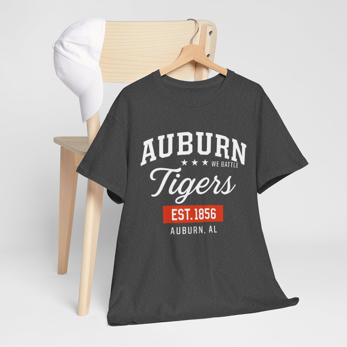 Urban Legend Auburn Tigers Retro Style Tee | Casual Graphic Shirt, College Apparel, Everyday Wear, Gift for Sports Fans, Est. 1856