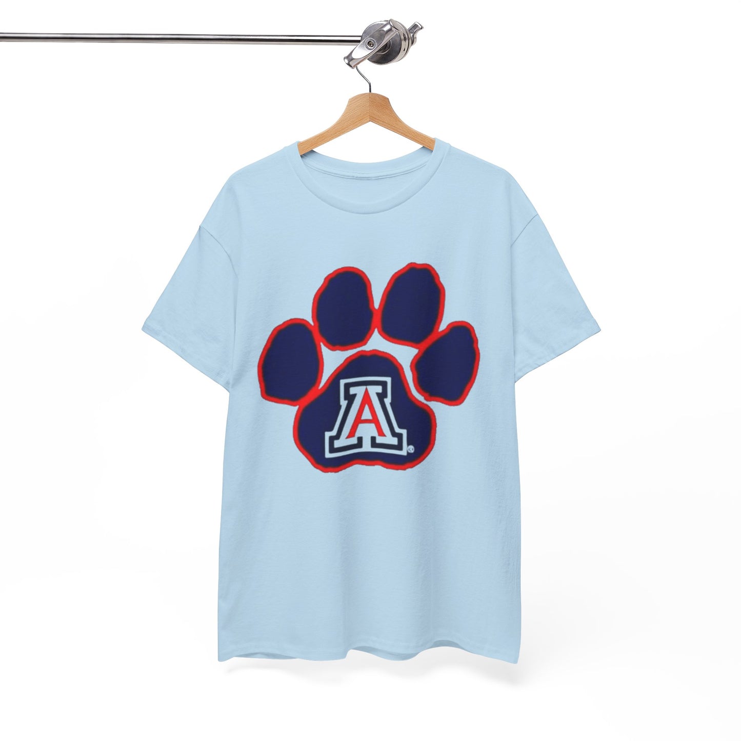 Urban Legend Arizona Wild Paw White T-Shirt | Blue and Red College Streetwear for Game Day