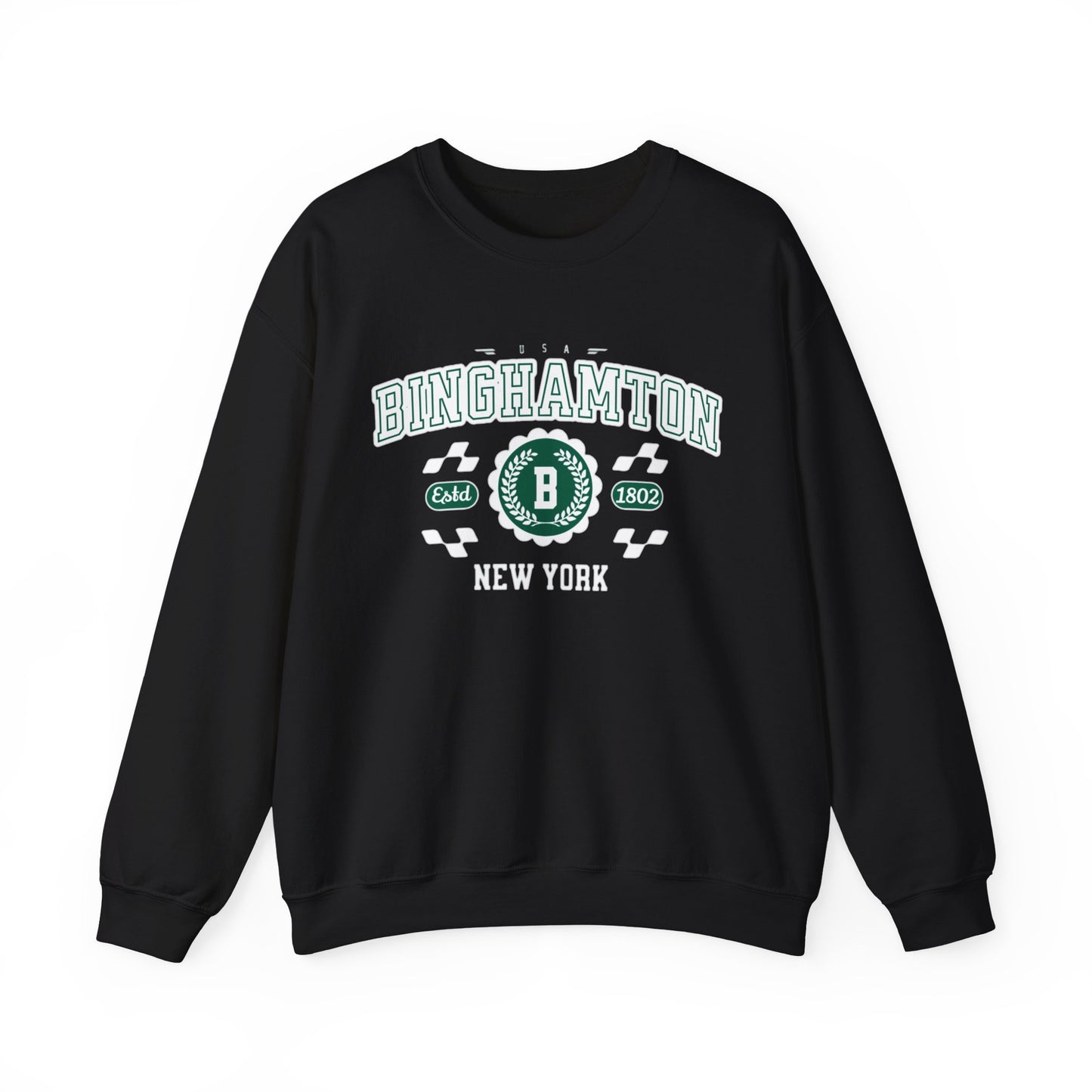 Vintage Binghamton New York Athletic Sports Design Crewneck Sweatshirt