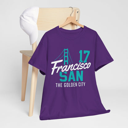 San Francisco Golden City Tee, Unisex Cotton T-Shirt, Travel Souvenir, San Francisco Gift, Casual Wear, City Pride Apparel, Graphic Tee