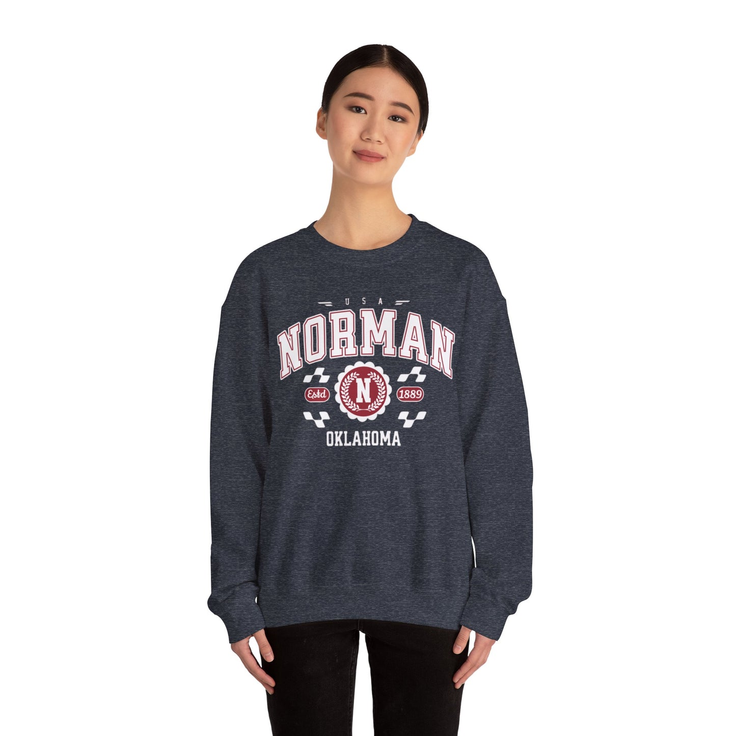 Vintage Athletic Sports Design Norman Oklahoma OK Sweatshirt
