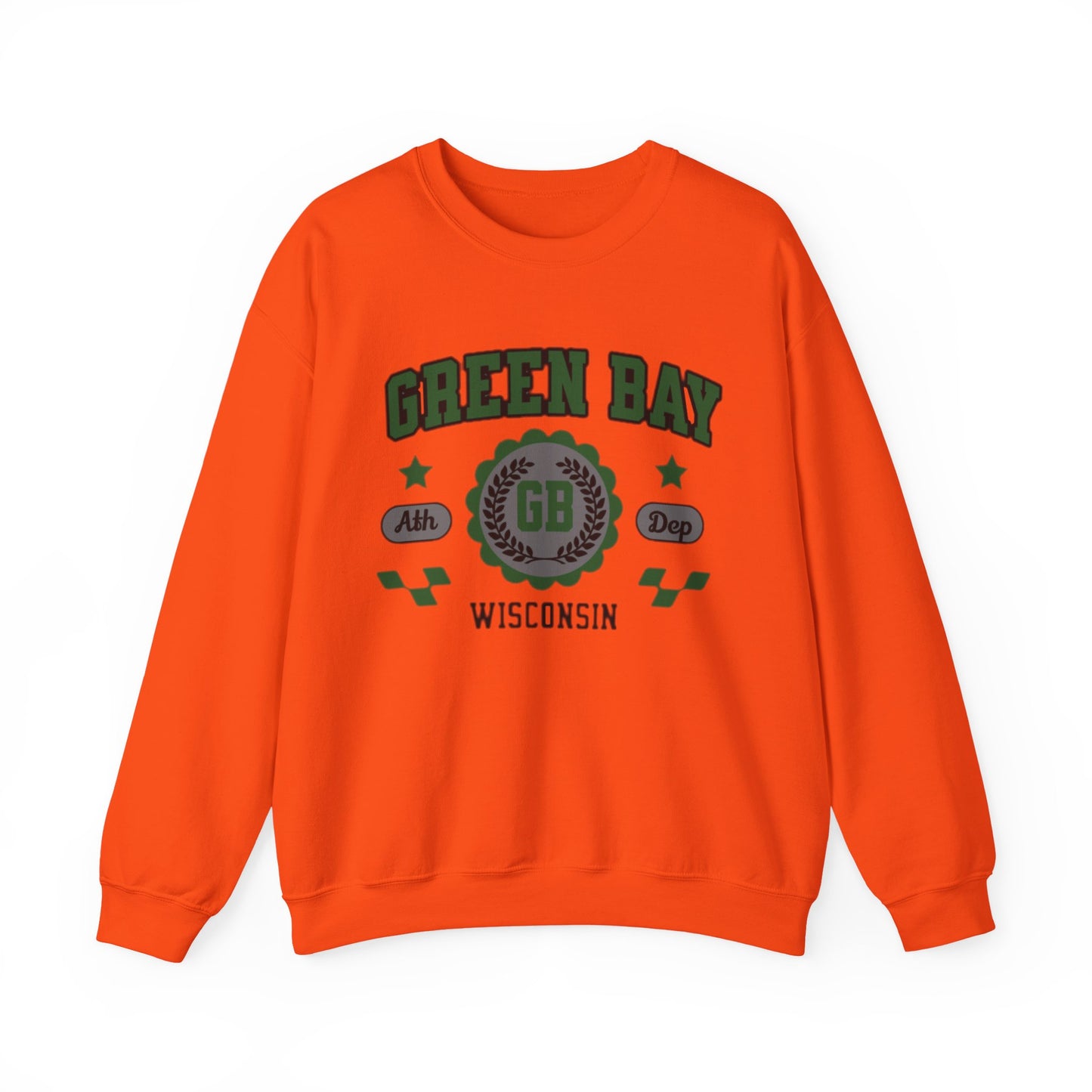 Wisconsin Green Bay  Vintage Athletic Sports Design Crewneck Sweatshirt