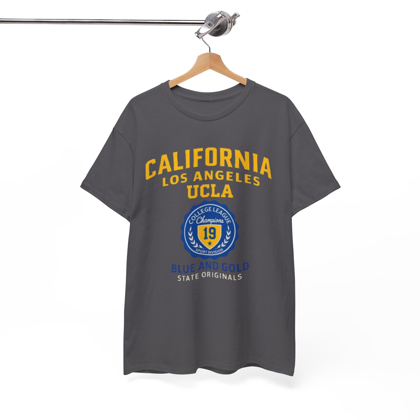 California Blue and Gold College  T-Shirt – UCLA-Inspired Unisex Cotton Tee for Game Day and Everyday Style