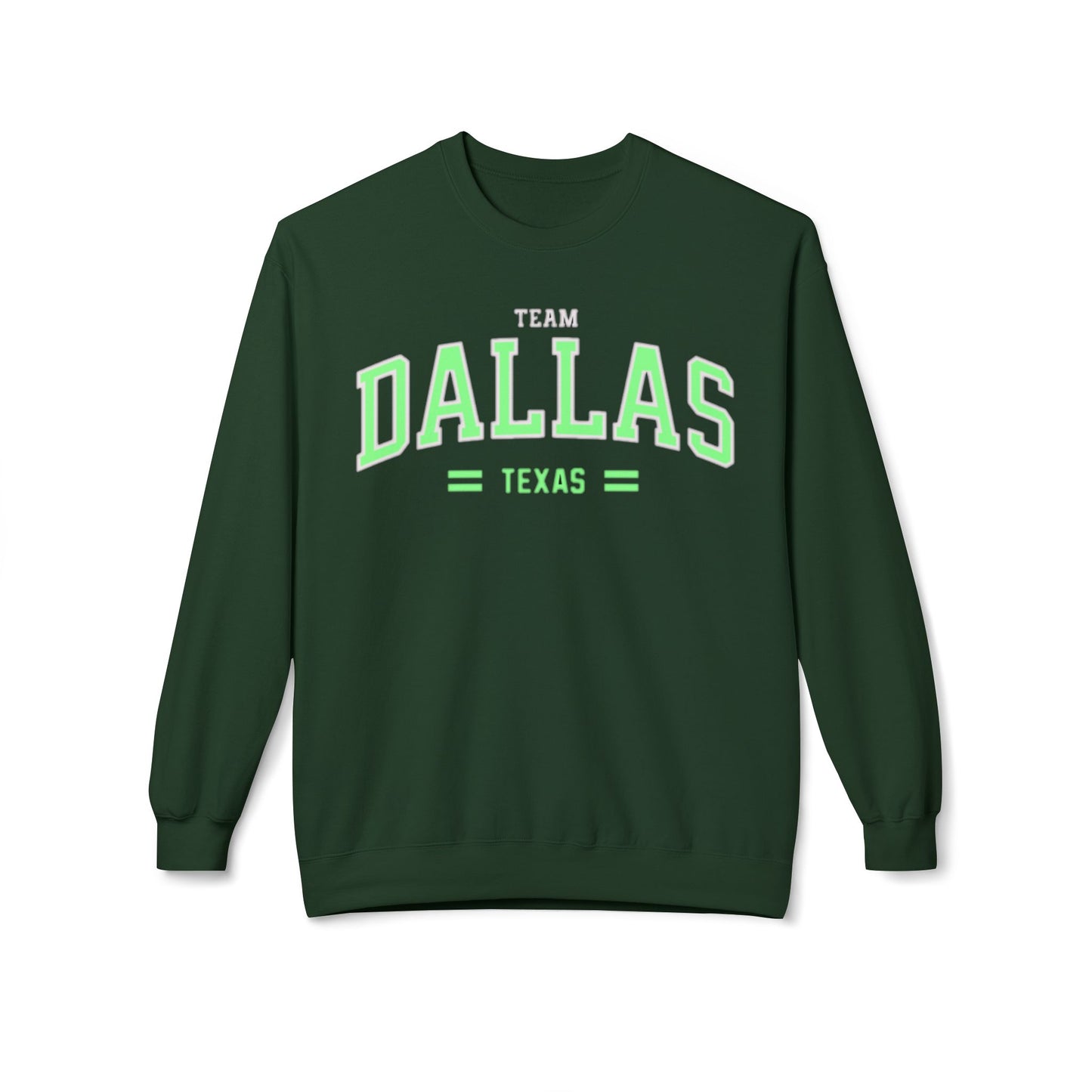 Varsity Dallas Texas Adult Unisex Crewneck vintage style Sweatshirt
