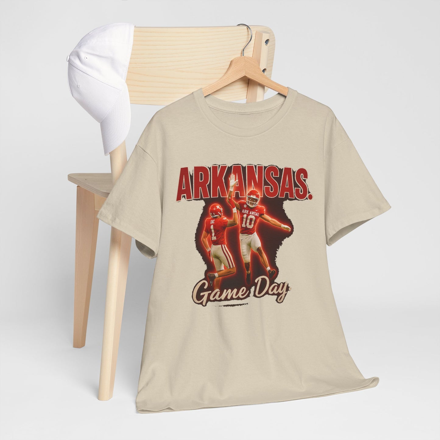 Stylish Game Day Tee, Arkansas football  Shirt, Unisex Cotton Tee, Sports Apparel, Fan Gear, Game Day Outfit