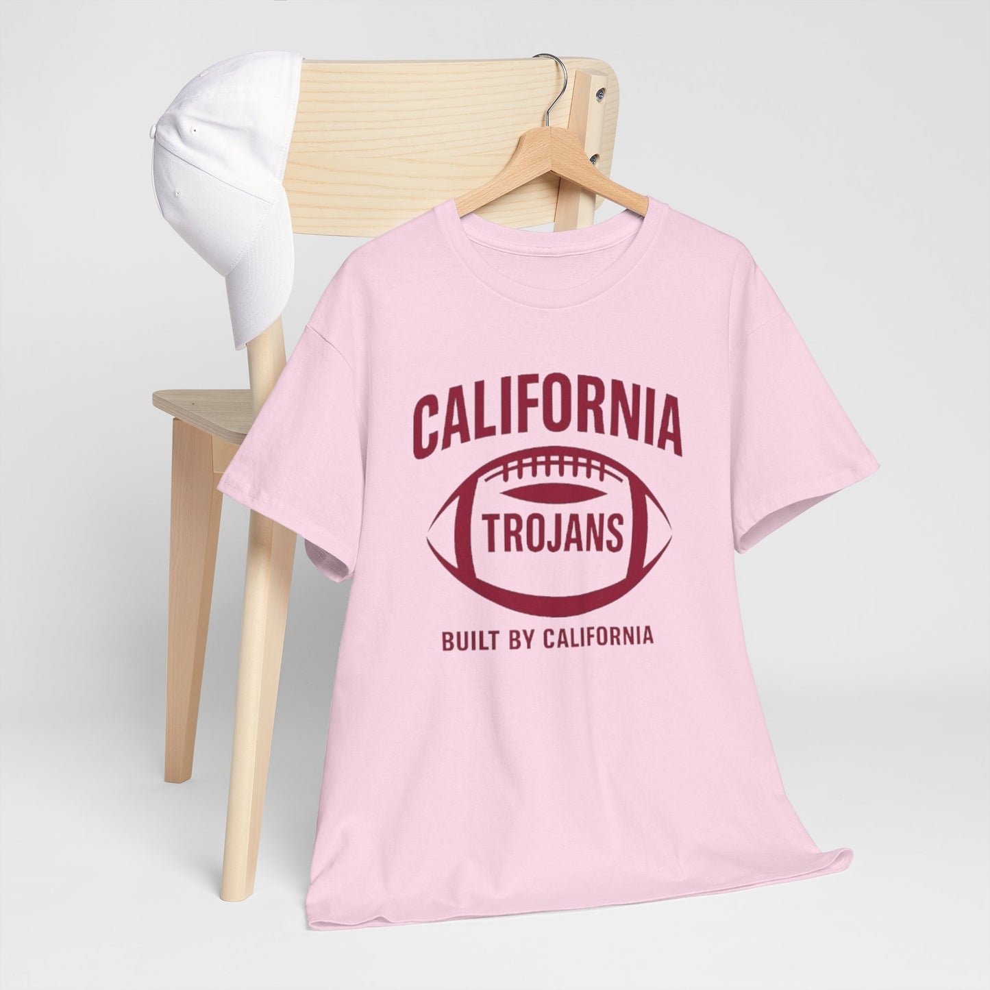California Trojans Unisex Heavy Cotton Tee, Casual College T-Shirt, Sports Apparel, Gift for Fans, Game Day Outfit, Alumni Merchandise
