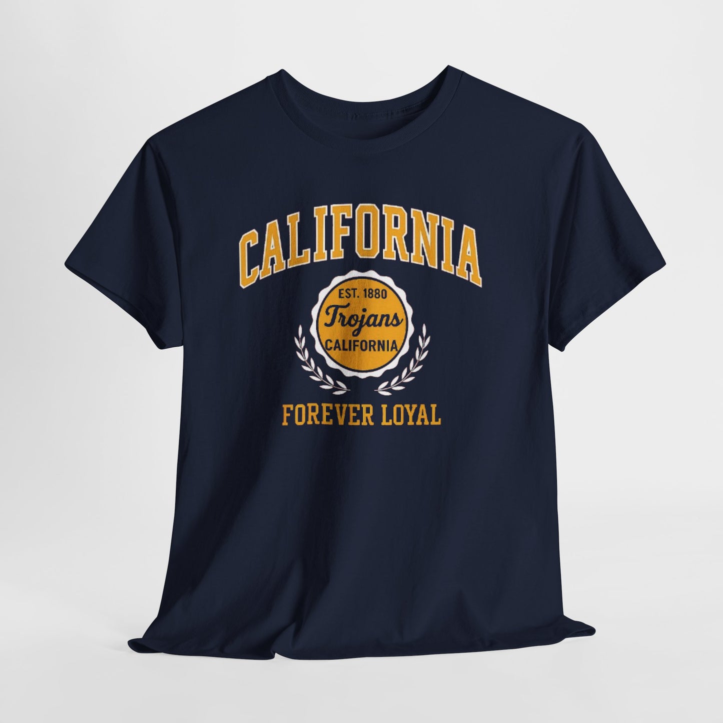California Trojans Unisex Heavy Cotton Tee, Casual Wear, Sports Fan Apparel, College Pride, Gift for Graduates, Year-Round Comfort
