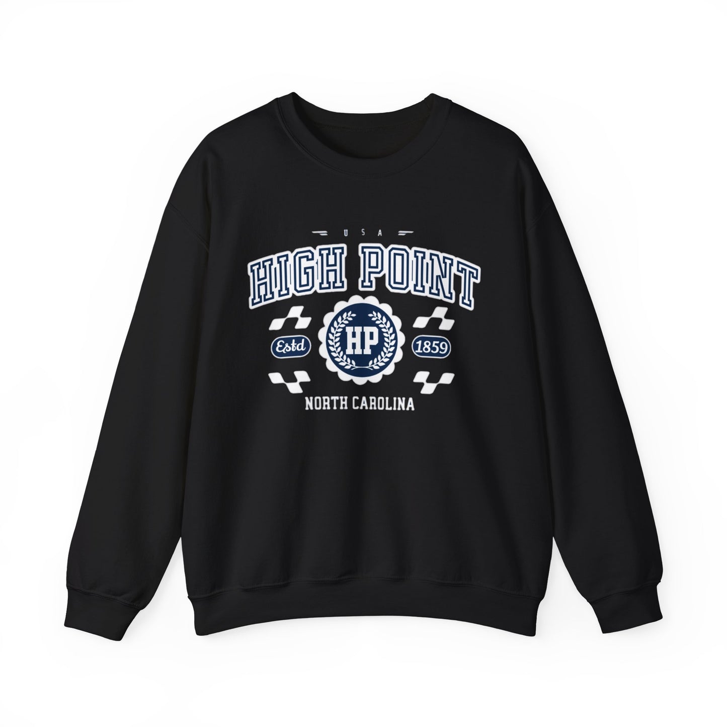Vintage High Point North Carolina Athletic Sports Design varsity pullover sweater Crewneck Sweatshirt