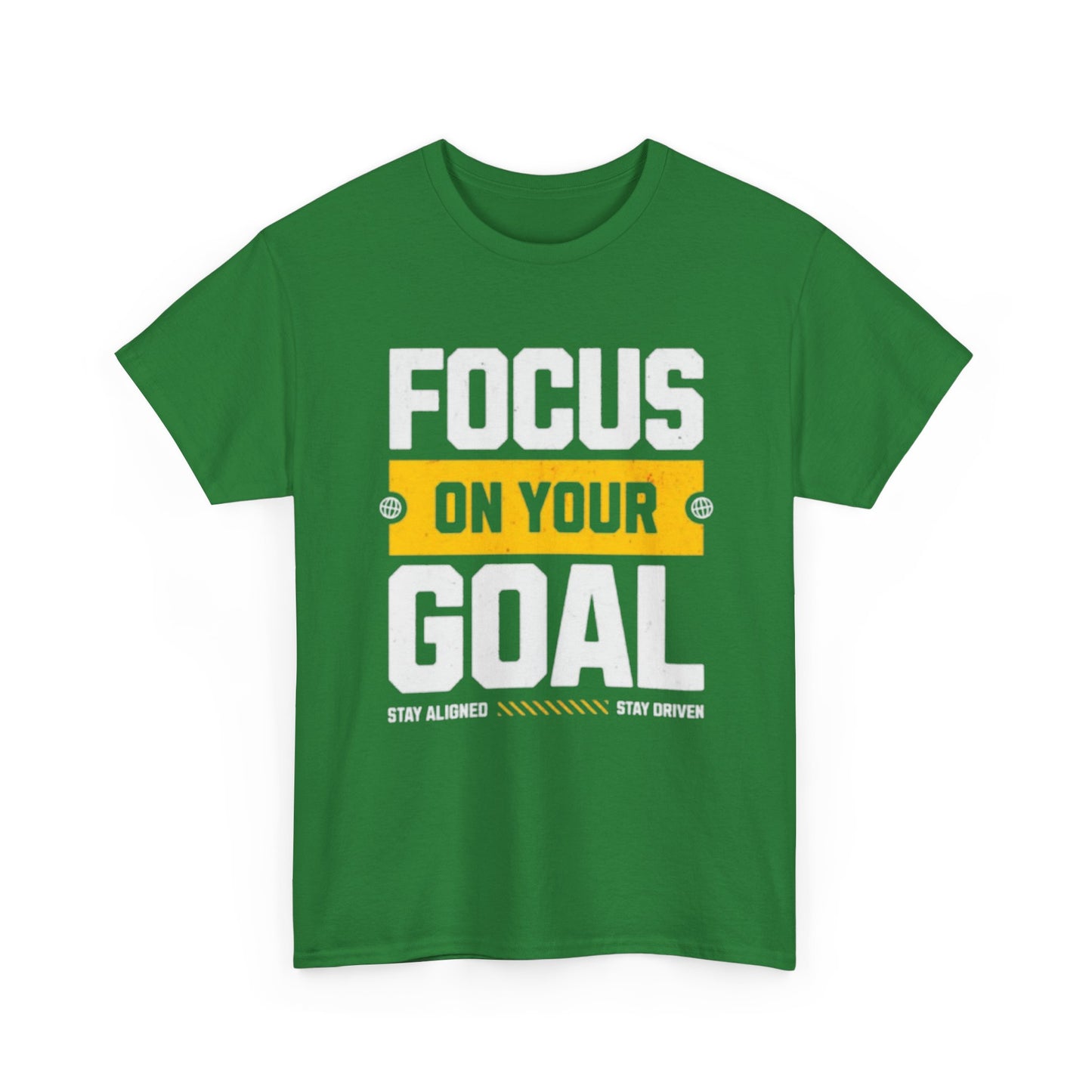 Focus on Your Goal Inspirational Gym T-Shirt – Stay Driven, Stay Strong tee