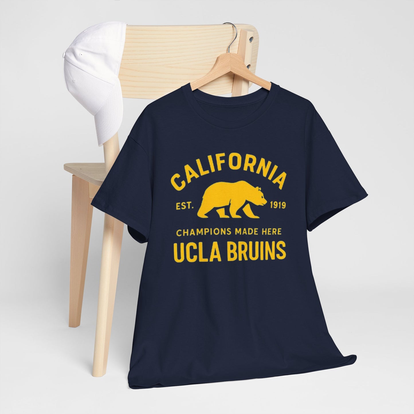 California Bruins Unisex Heavy Cotton Tee, Vintage Spirit Shirt, Eco-Friendly Apparel, College Fan Gear, Casual Sports Tee