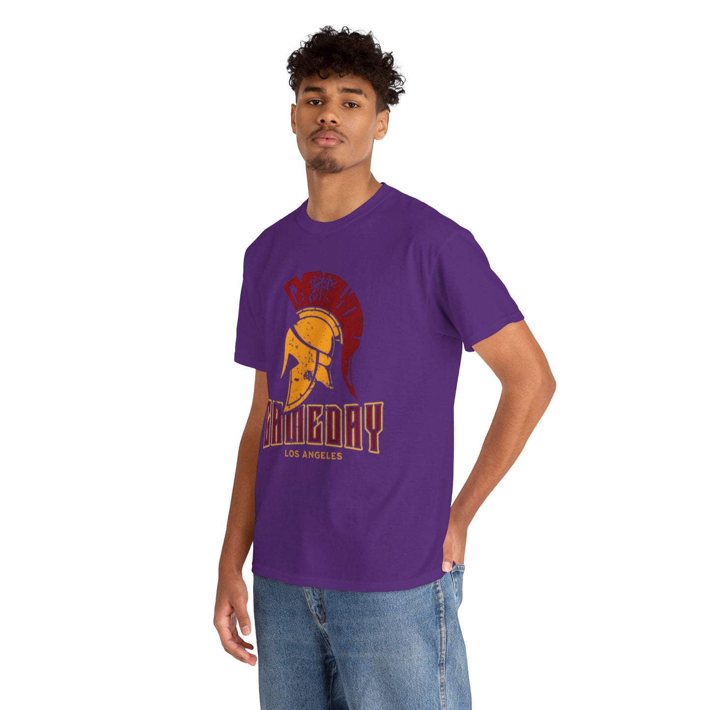 Gameday California Trojans Heavy Cotton Tee, Sports T-Shirt, Game Day Shirt, Los Angeles Tee, Casual Men’s and Women’s Apparel, Comfortable Team Wear
